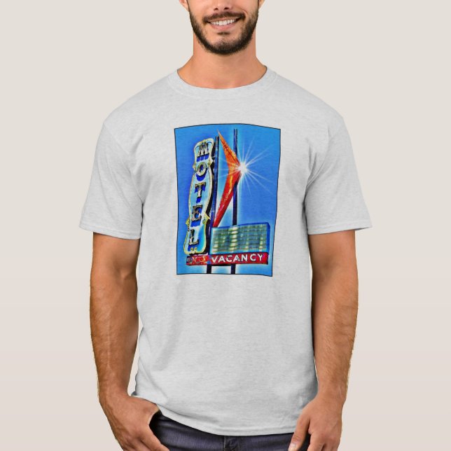 Camiseta Motel nenhuns Vaga-Homens (Frente)