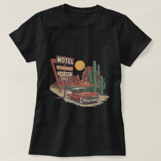Camiseta MOTEL RESTAURANT VACANCY DINER 666 Classic Car Des