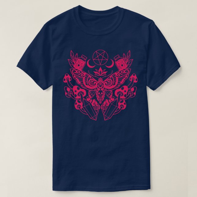 Camiseta Moth Viking Pagan Wicca167 (Frente do Design)