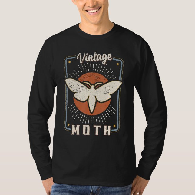 Camiseta Moth Vintage Retro Classic Animal Love 1 (Frente)