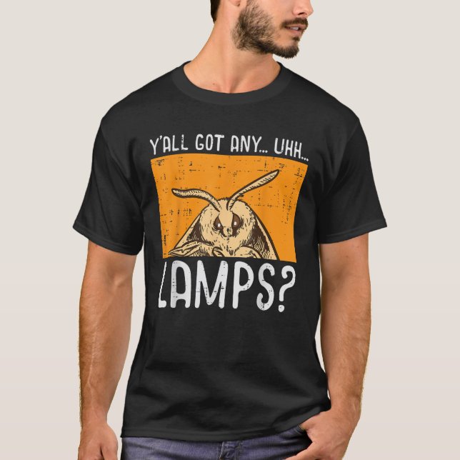 Camiseta Moth Yall Tem Lâmpadas Engraçadas Insetos Mulheres (Frente)