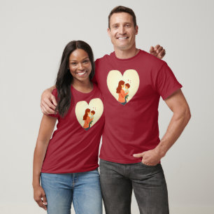 Camiseta Mother and Child Love Illustration – Warm Family