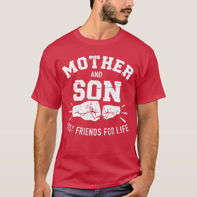Camiseta Mother and Son Best Friends for Life mom gift (Frente)