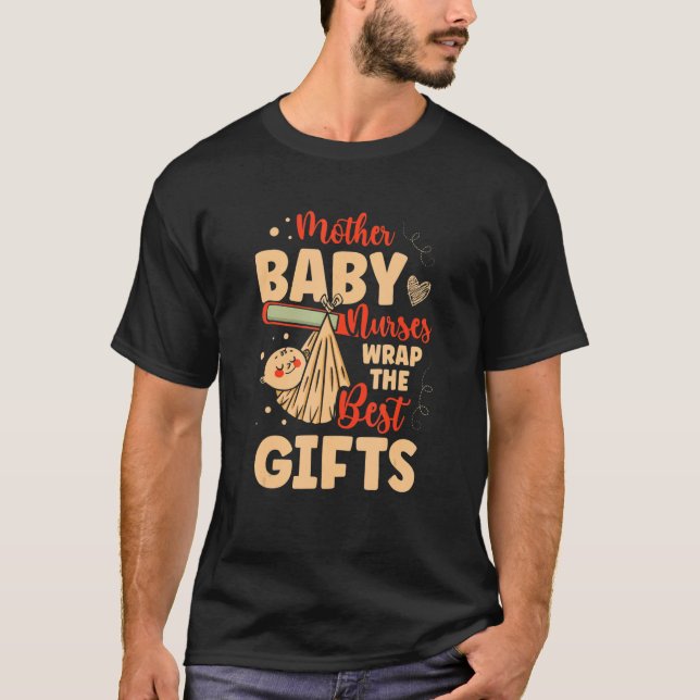 Camiseta Mother Baby Nurses Wrap The Best Xmas NICU Nurse 1 (Frente)