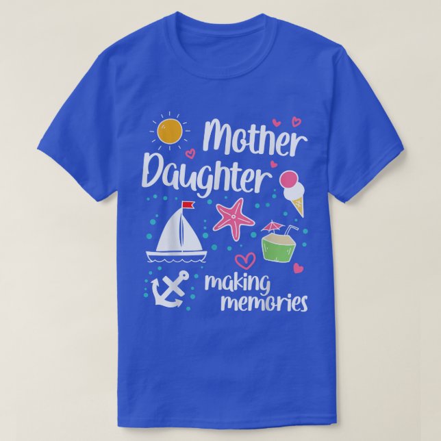 Camiseta Mother Daughter Making Memories Beach Trip 2023 Va (Frente do Design)