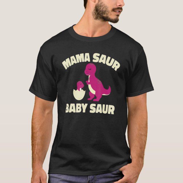 Camiseta Mother Dino Mom Mommy - Mother's Day Mama Saur Bab (Frente)