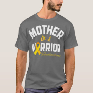 Camiseta Mother Of A Warrior Childhood Cancer Awareness Mom