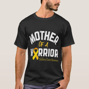 Camiseta Mother Of A Warrior Childhood Cancer Awareness Mom