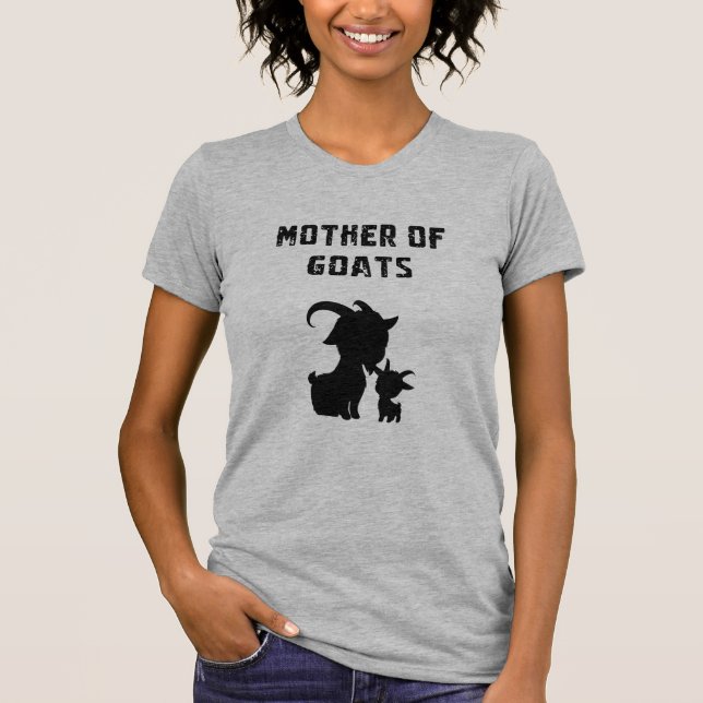 Camiseta Mother Of Goats Funny Farm Animal Lover Mama (Frente)