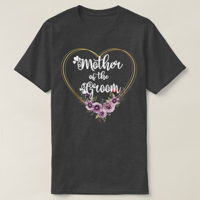 Camiseta Mother Of The Groom Shower Wedding Day Grooms Mom  (Frente do Design)