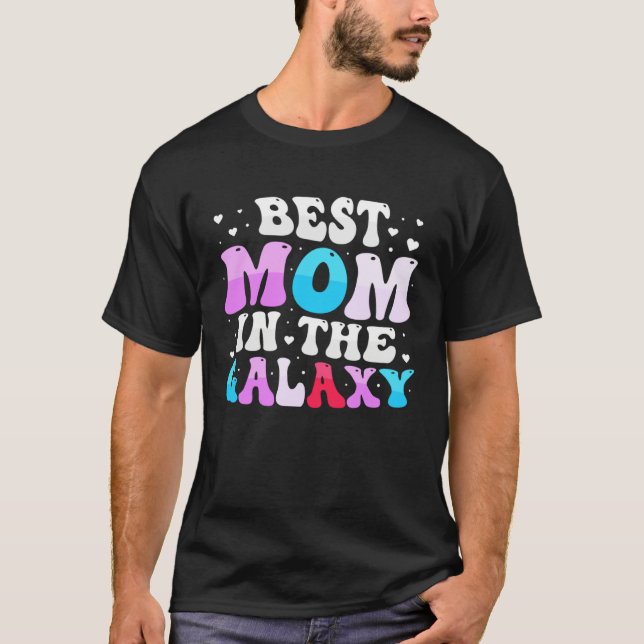 Camiseta Mother s Day 2023 Best Mom in the Galaxy Science F (Frente)
