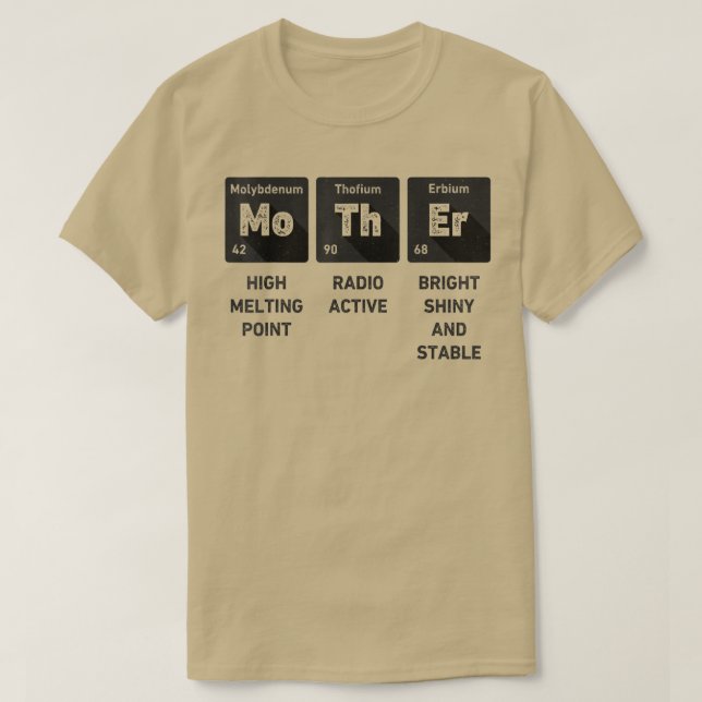 Camiseta Mother Science Chemistry Periodic Table Mother's D (Frente do Design)