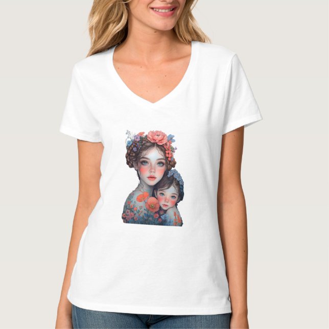 Camiseta Motherania Floral (Frente)