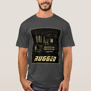 Camiseta Motherboard Tech GEEK preto e ouro RUGGGG