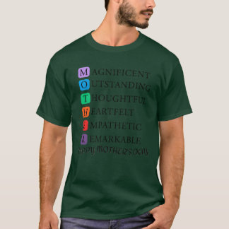 Camiseta Motherherue significa amor e coração cuidado