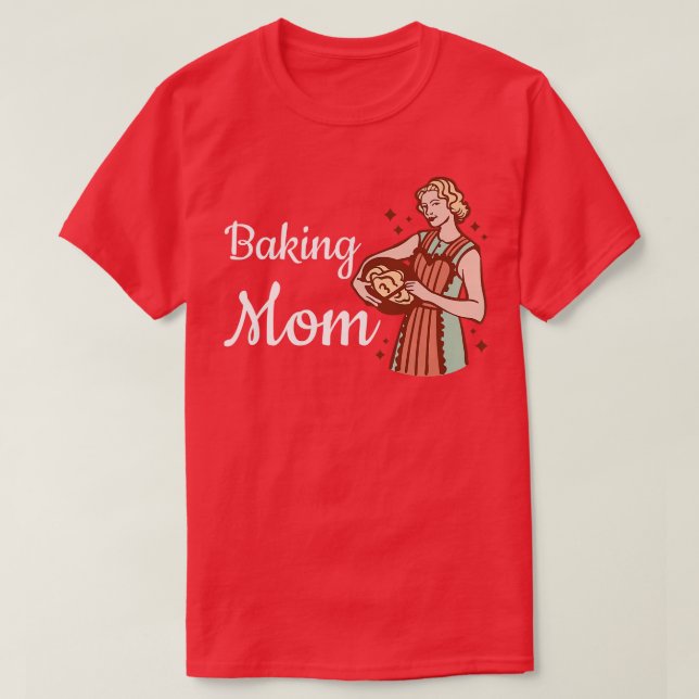 Camiseta Mother's Day Baking Mom   2370 (Frente do Design)