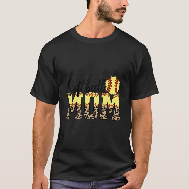 Camiseta Mothers Day Softball Mom Quotes (Frente)