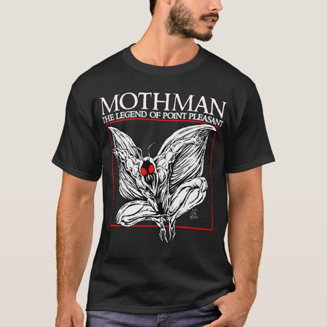 Camiseta Mothman: A legenda do ponto agradável (Frente)