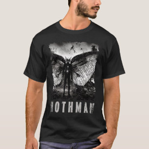 Camiseta Mothman Creepy Photo Cryptid Distress