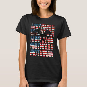 Camiseta Mothman Cryptid 4 De Julho Bandeira Americana 1