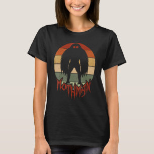 Camiseta Mothman Cryptid Vintage Sunset 80s Legal Folclore
