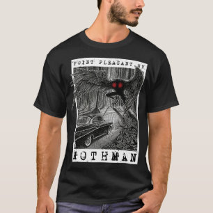Camiseta Mothman Encount 1966 Point Pleasant Original Cr