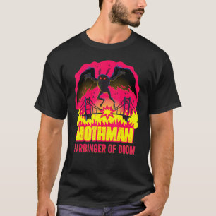 Camiseta Mothman Harbinger Of Doom Folklore Creepy Cryptid