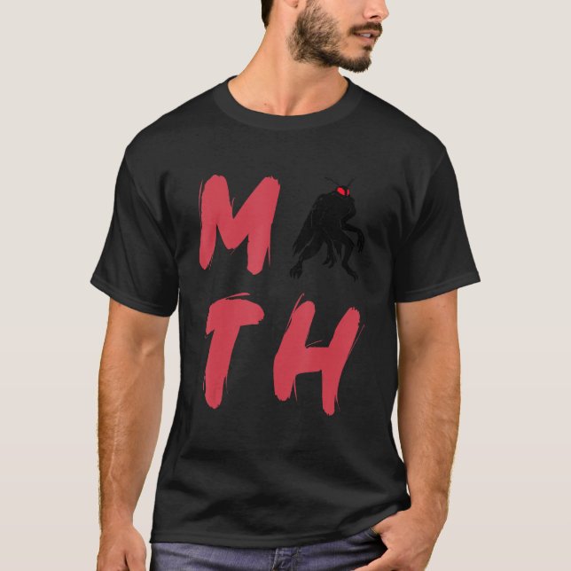 Camiseta Mothman Moth Cryptid Monster Folklore Creature (Frente)