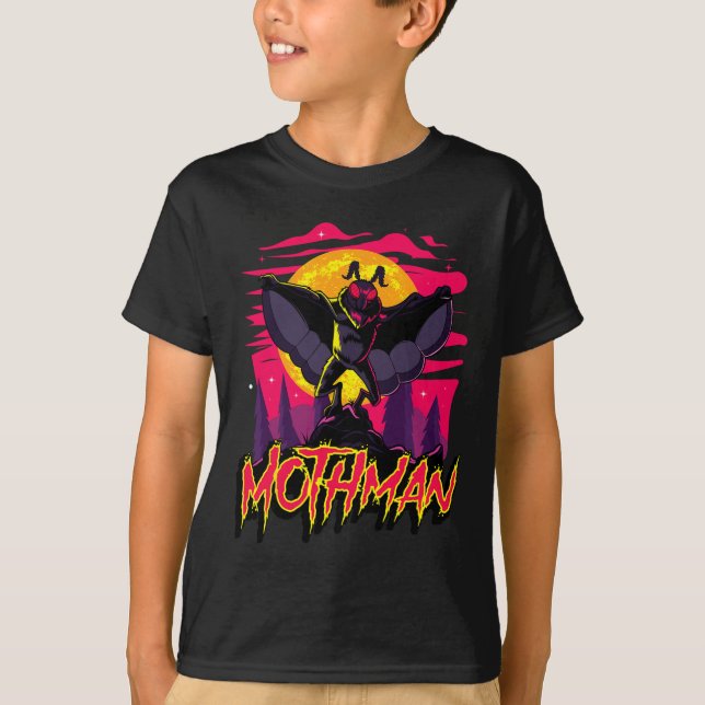 Camiseta Mothman Movie Divertido Criptid Halloween Mmestrad (Frente)