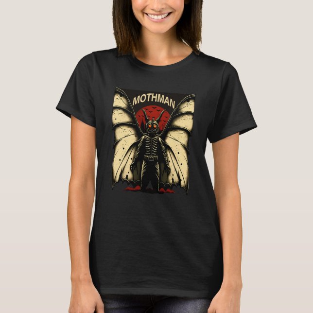 Camiseta Mothman Mysterious Winged Creature  1 (Frente)