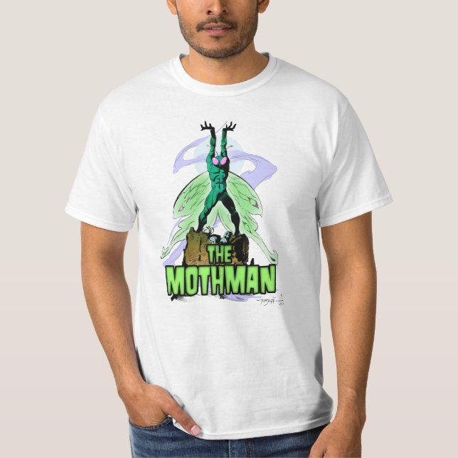 Camiseta Mothman por Mike Hoffman (Frente)