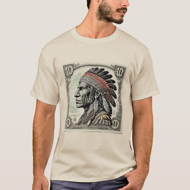 Camiseta Motif Art nativo americano (Frente)