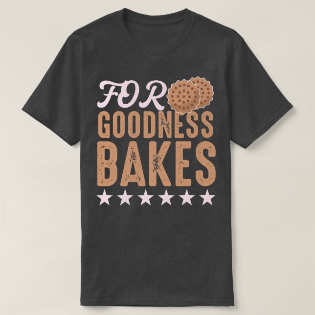 Camiseta Motif Baking para padeiros de bolos e cozinheiros  (Frente do Design)