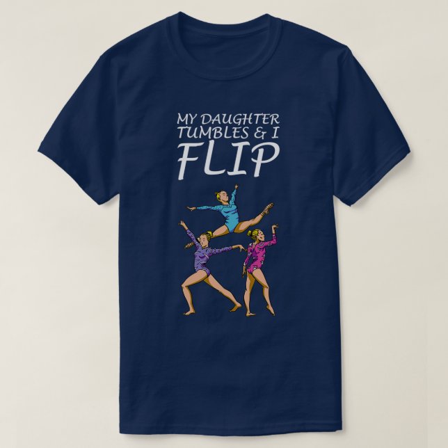 Camiseta Motif de ginástica para Acrobats e ginastas 15 (Frente do Design)