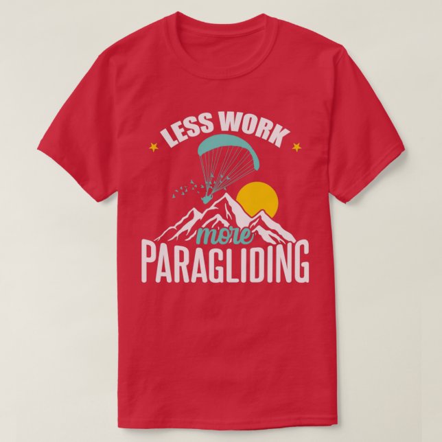 Camiseta Motif de imagem legal no campo de parapente Addit (Frente do Design)