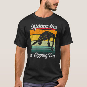 Camiseta Motif De Impressão Retroativa Para O Gymnast 1