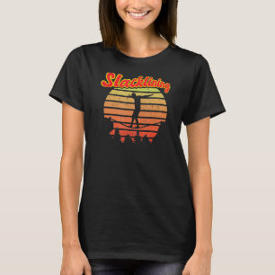 Camiseta Motif De Linha De Fenda Com Tela Em Retorno
