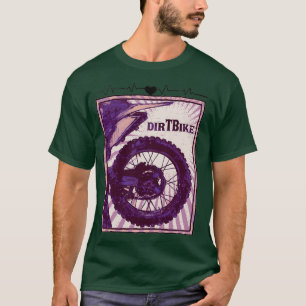 Camiseta Motif de Motocross Dirt Bike Heartbeat (3) 