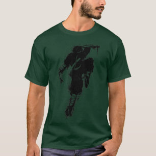 Camiseta Motif do Japão, quadrinhos Ninja, anime Samurai, h