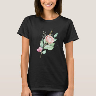 Camiseta Motif estética de linha com fantasia de flores