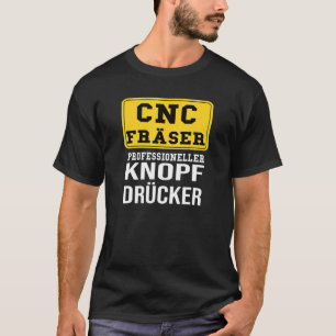 Camiseta Motif Mecânico De Composição Do Cortador Cnc