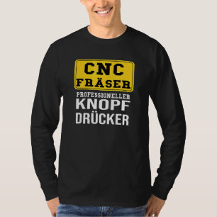 Camiseta Motif Mecânico De Composição Do Cortador Cnc