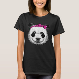 Camiseta Motif Sweet Panda Bear Girl
