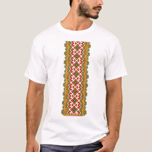 Camiseta Motif tradicional romeno, Motif tradicional romeno