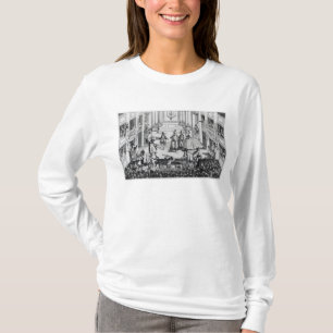 Camiseta Motim no teatro do jardim de Covent em 1763