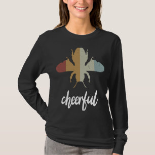 Camiseta Motivação Animadora De Bebê Retro Seja Cheio De Al