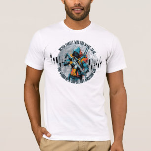 Camiseta Motivação Comercial Sniper Cyberpunk Fantasia