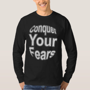 Camiseta Motivação Conquiste Seus Medos Motivacional