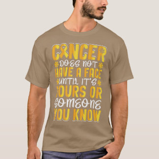 Camiseta Motivação da Consciência do Cancer Infantil Ribbo 
