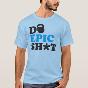 Camiseta Motivação da Malhação de Workout (Kettlebell)